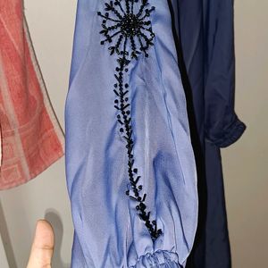 Fancy Silk Abaya
