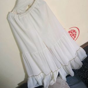 Beautiful White Garara No Flaws Size Xl