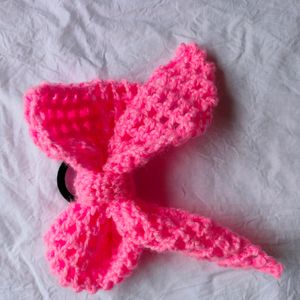 Hand Made Crochet Beautiful Bow Hair Ties