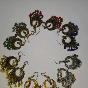 6 Pc Earrings