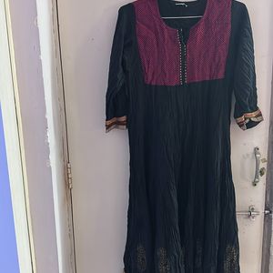 Crush Cotton Kurta