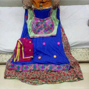 Very beautiful soft material lehanga choli set