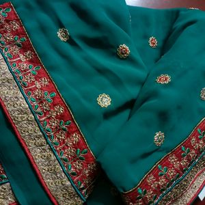 New Sea Green Saree