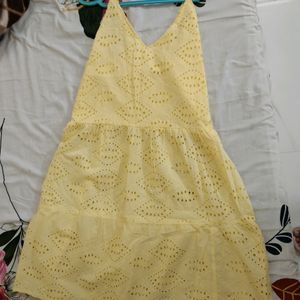 Yellow Midi Dress For Summer