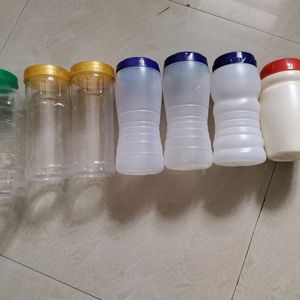 7 Empty Plastic Containers