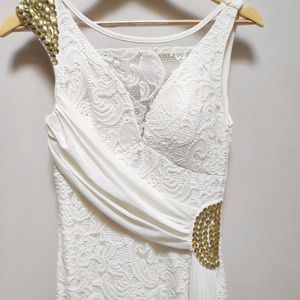 White Lacework Maxi Dress