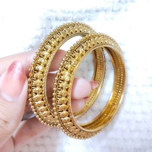 Golden Traditional Bangles.