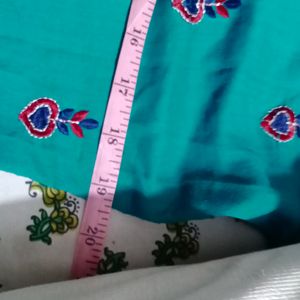 Short Kurti Sea Green