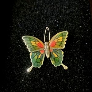 Vintage 70s Butterfly Brooch 1970s