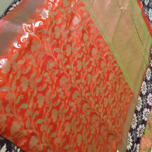 Coral New Saree