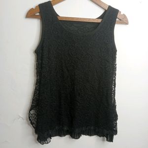 Black Casual Top (Girl' s)