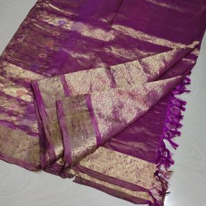 Pink Pure Kanchi Pattu Saree