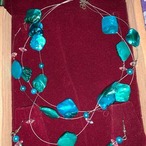 Party Wear Necklace With Earrings