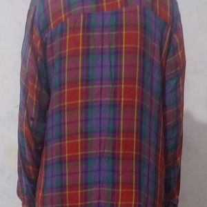 ZARA Oversized Checked Shirt