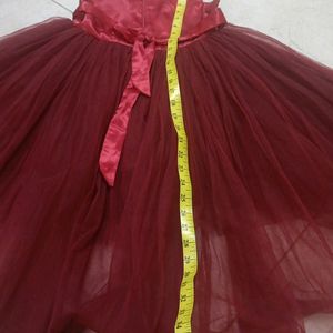 Branded New Stylish Maroon Frock Once Used