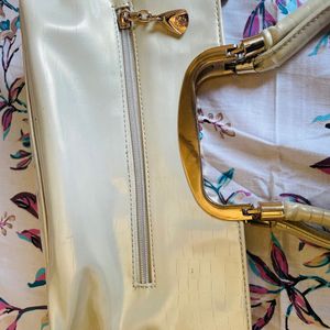 White Leather Handbag