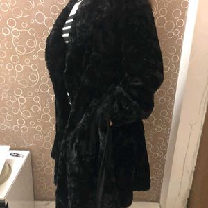 Luxurious Black Fur Coat