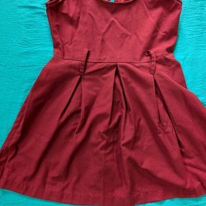 Girls Maroon School Uniform 2 Sets