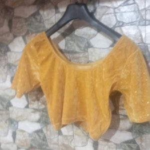 Women Blouses Colour Gold