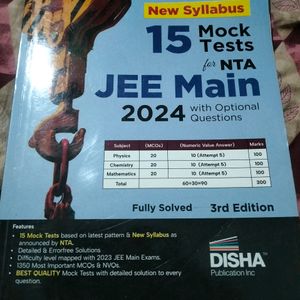 15 Mock Test For Jee Main By Disha Publication