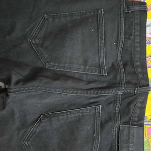 Zara Black 32inch Waist Used Jeans