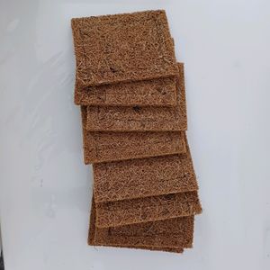 8 New Natural Coconut Coir Dishwashing Scrub Pads