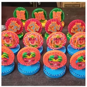 Wooden Colourfull Agarbatti Stand 12pc Set