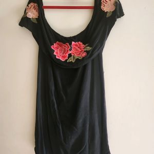 Off Shoulder Long Top Or Dress