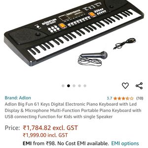 Piano With Mic Recorder