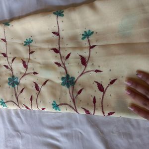 New Embroided Saree