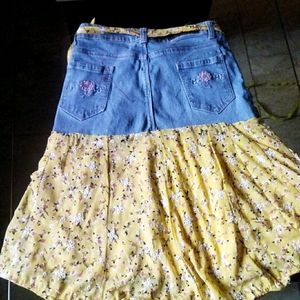 Yellow Colour Skirt