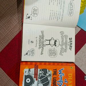 2 Books Diary Of A Wimpy Kid (Hardcover Book)