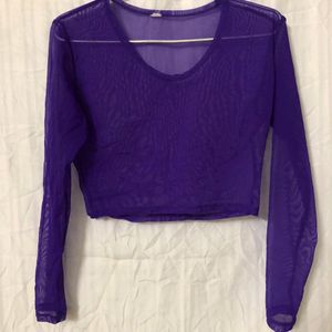 Long Sleeves Crop Top