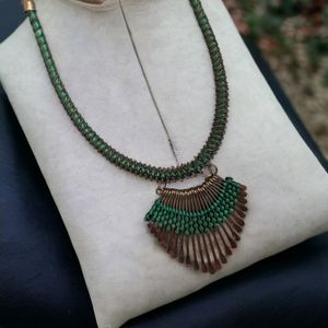 Green  Bohemian Necklace