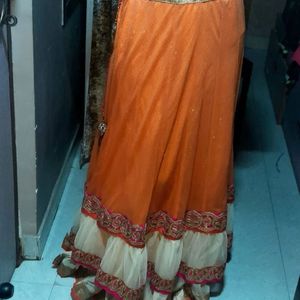 Lehnga Cunni No Blouse