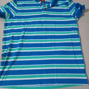 Blue Stripes T Shirt For Men