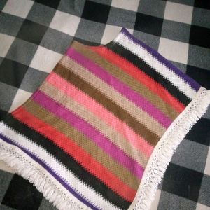 Warm Poncho For Girls