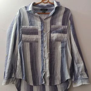 SUMMER LONG LIGHT BLUE COLOUR WOMAN SHIRT