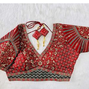 New Maroon Designer Blouse