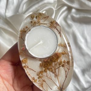 Baby’s Breath Flower Tea Light Holder