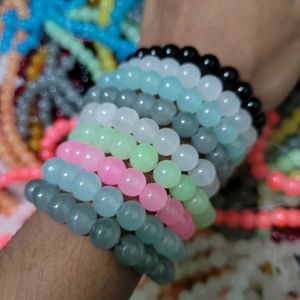 Glass Bracelet Pack Of 5 Mix Colour