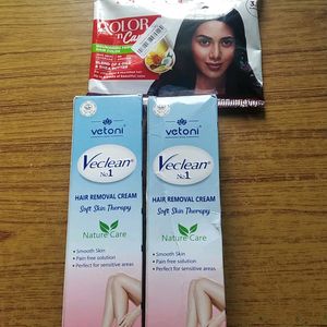 Hair Removal Cream And 3.16 Burgundy Colour