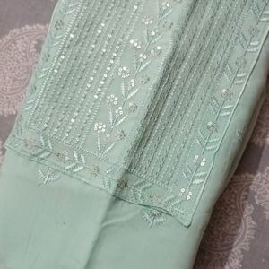 Light Sky Blue Kurta Set With Dupatta