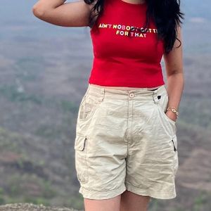 Red Crop Top