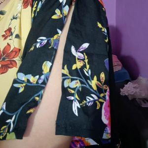 Long Flower Printed Dress