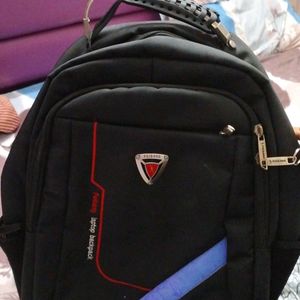 Feibang Black School And Laptop Bag 3 Zips