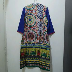 Shree Multicolour Temple Floral Print Kurta