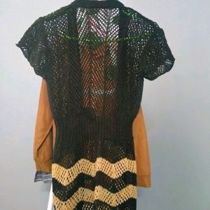 Long Crochet Shrug!