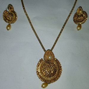 Never Used Necklace With Earrings