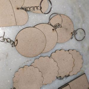 Total 14 Wood Keyring Making ❤️